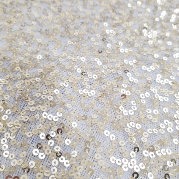 FREE PEOPLE Gold Sequin Mesh Slip Dress - Picture 5 of 7